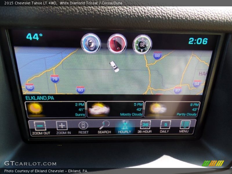 White Diamond Tricoat / Cocoa/Dune 2015 Chevrolet Tahoe LT 4WD