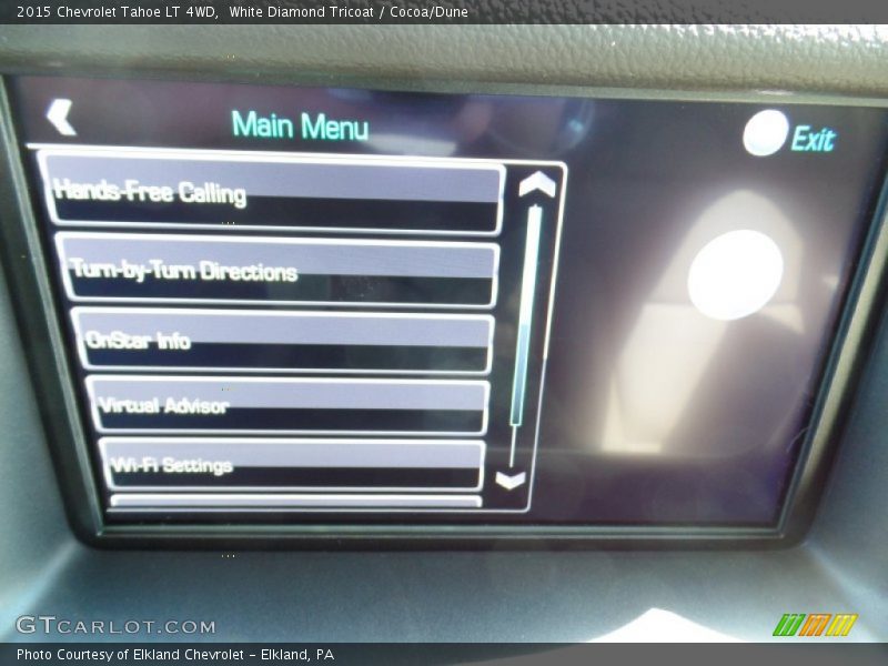 White Diamond Tricoat / Cocoa/Dune 2015 Chevrolet Tahoe LT 4WD