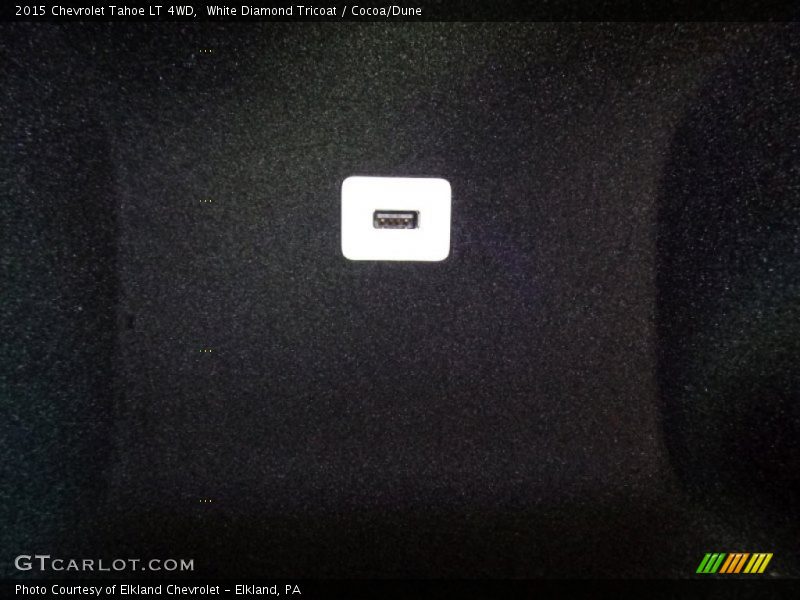 White Diamond Tricoat / Cocoa/Dune 2015 Chevrolet Tahoe LT 4WD