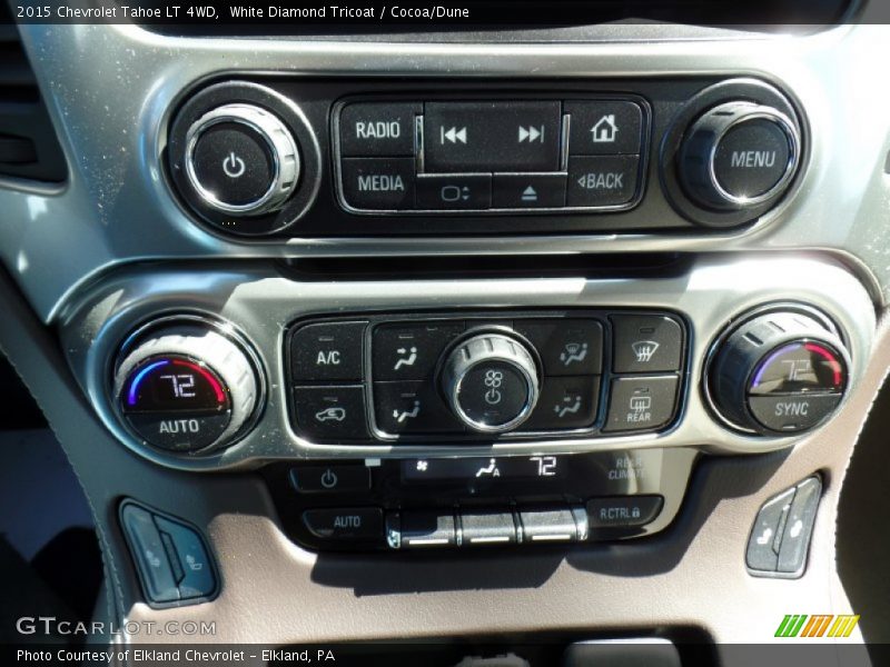 White Diamond Tricoat / Cocoa/Dune 2015 Chevrolet Tahoe LT 4WD