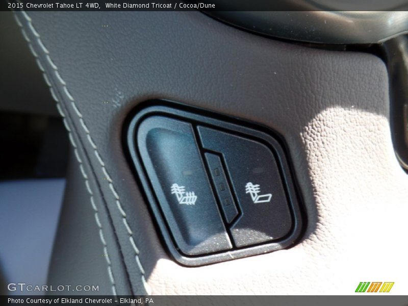 White Diamond Tricoat / Cocoa/Dune 2015 Chevrolet Tahoe LT 4WD
