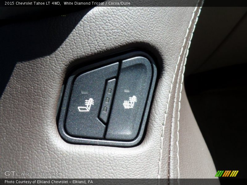 White Diamond Tricoat / Cocoa/Dune 2015 Chevrolet Tahoe LT 4WD