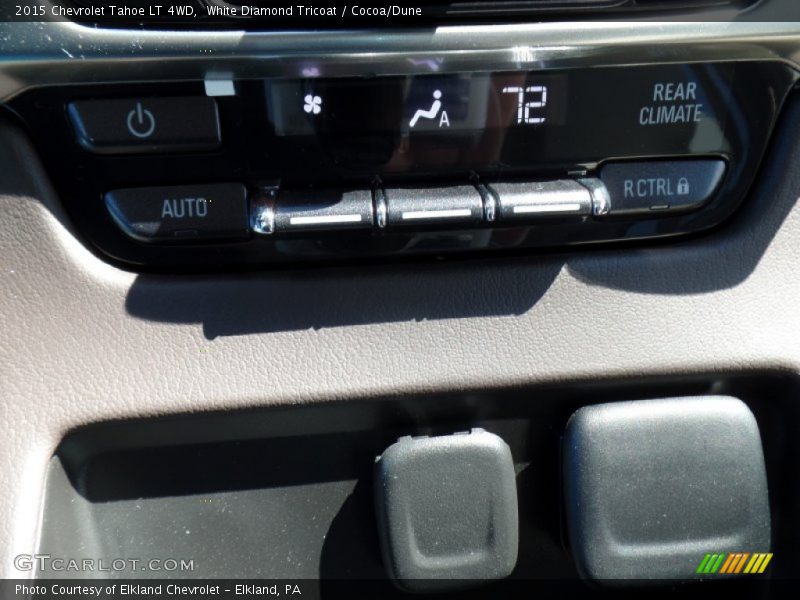 White Diamond Tricoat / Cocoa/Dune 2015 Chevrolet Tahoe LT 4WD