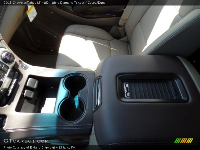 White Diamond Tricoat / Cocoa/Dune 2015 Chevrolet Tahoe LT 4WD
