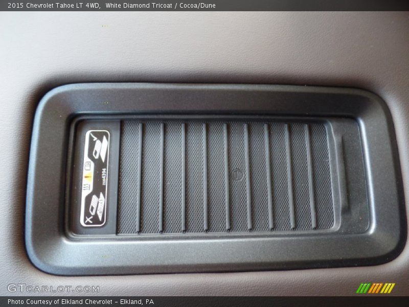 White Diamond Tricoat / Cocoa/Dune 2015 Chevrolet Tahoe LT 4WD
