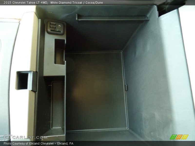 White Diamond Tricoat / Cocoa/Dune 2015 Chevrolet Tahoe LT 4WD