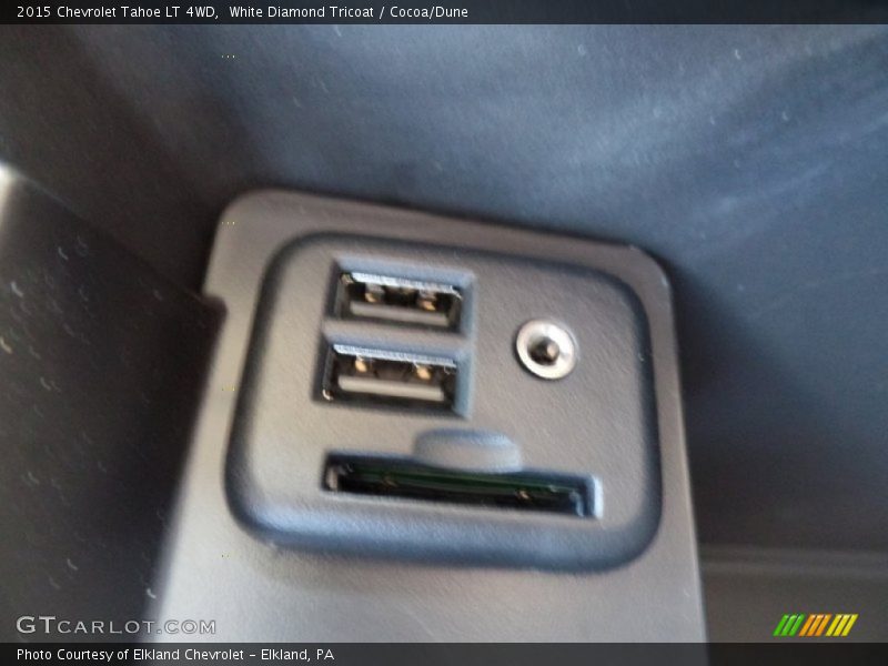 White Diamond Tricoat / Cocoa/Dune 2015 Chevrolet Tahoe LT 4WD