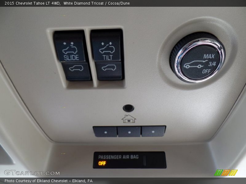 White Diamond Tricoat / Cocoa/Dune 2015 Chevrolet Tahoe LT 4WD