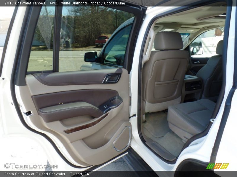 White Diamond Tricoat / Cocoa/Dune 2015 Chevrolet Tahoe LT 4WD