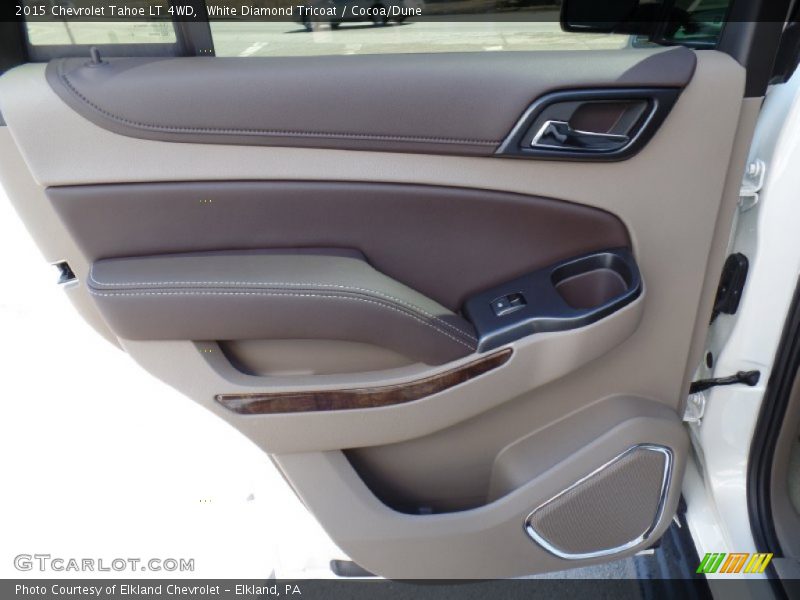 White Diamond Tricoat / Cocoa/Dune 2015 Chevrolet Tahoe LT 4WD