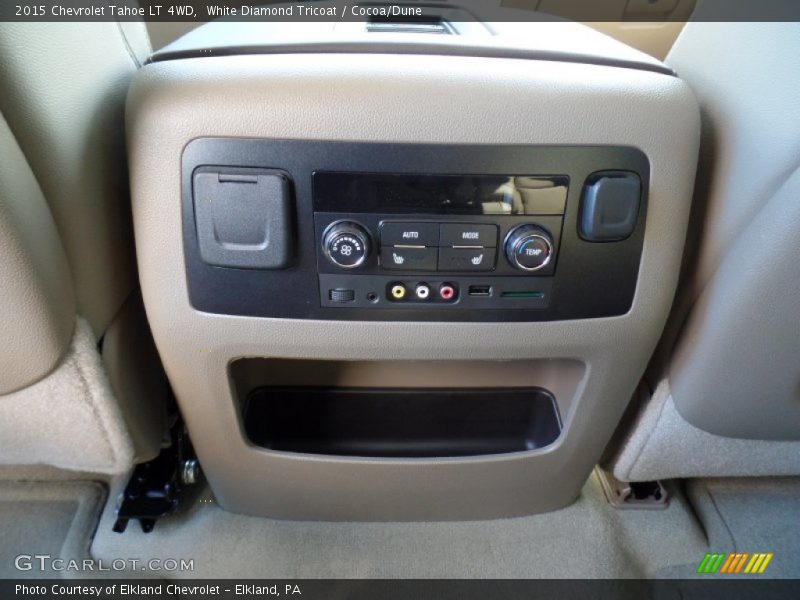 White Diamond Tricoat / Cocoa/Dune 2015 Chevrolet Tahoe LT 4WD