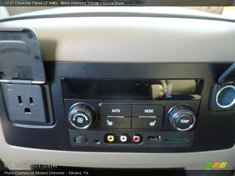 White Diamond Tricoat / Cocoa/Dune 2015 Chevrolet Tahoe LT 4WD