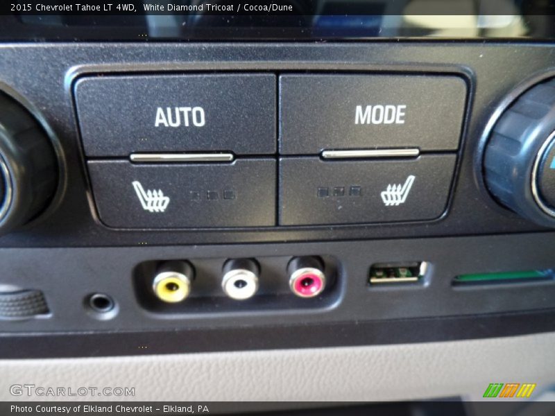 White Diamond Tricoat / Cocoa/Dune 2015 Chevrolet Tahoe LT 4WD