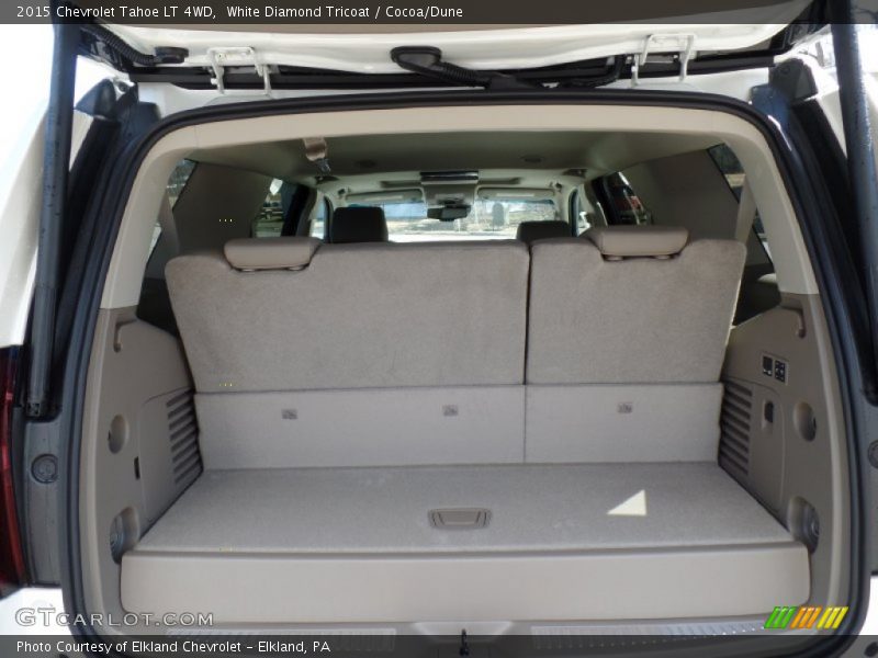 White Diamond Tricoat / Cocoa/Dune 2015 Chevrolet Tahoe LT 4WD