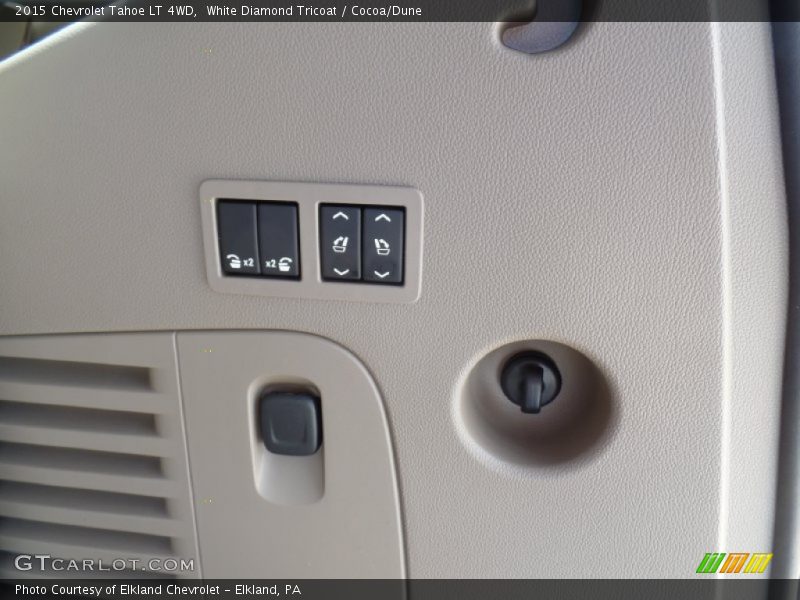 White Diamond Tricoat / Cocoa/Dune 2015 Chevrolet Tahoe LT 4WD