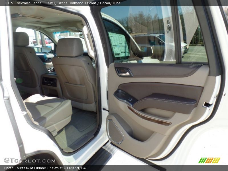 White Diamond Tricoat / Cocoa/Dune 2015 Chevrolet Tahoe LT 4WD