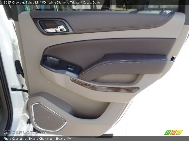 White Diamond Tricoat / Cocoa/Dune 2015 Chevrolet Tahoe LT 4WD