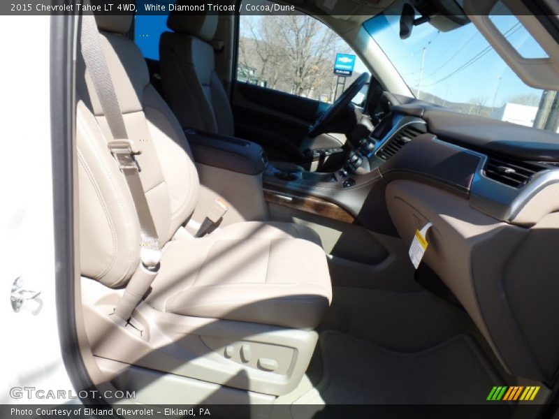 White Diamond Tricoat / Cocoa/Dune 2015 Chevrolet Tahoe LT 4WD