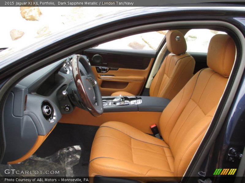  2015 XJ XJL Portfolio London Tan/Navy Interior