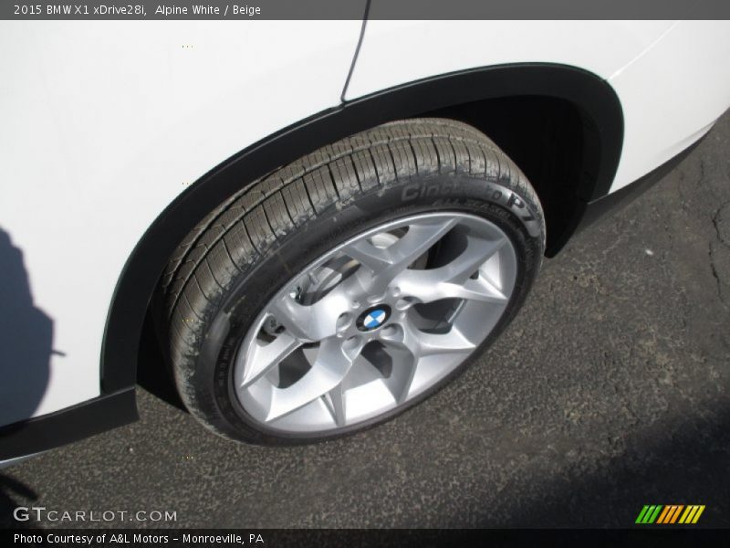 Alpine White / Beige 2015 BMW X1 xDrive28i