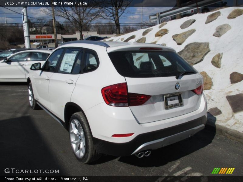 Alpine White / Beige 2015 BMW X1 xDrive28i
