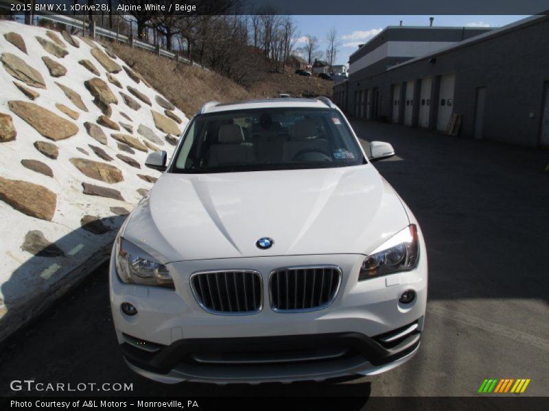 Alpine White / Beige 2015 BMW X1 xDrive28i