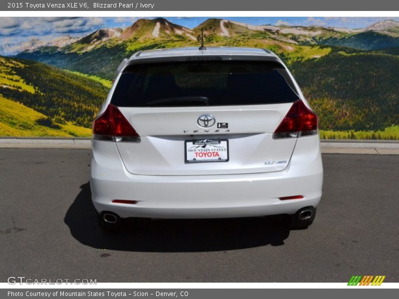 Blizzard Pearl / Ivory 2015 Toyota Venza XLE V6