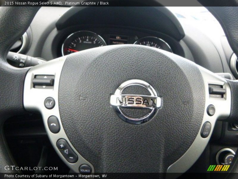 Platinum Graphite / Black 2015 Nissan Rogue Select S AWD