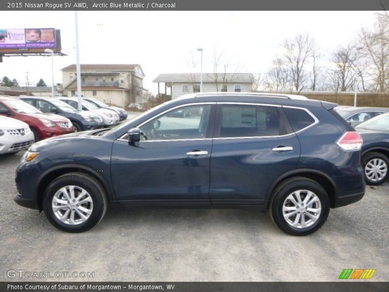 Arctic Blue Metallic / Charcoal 2015 Nissan Rogue SV AWD