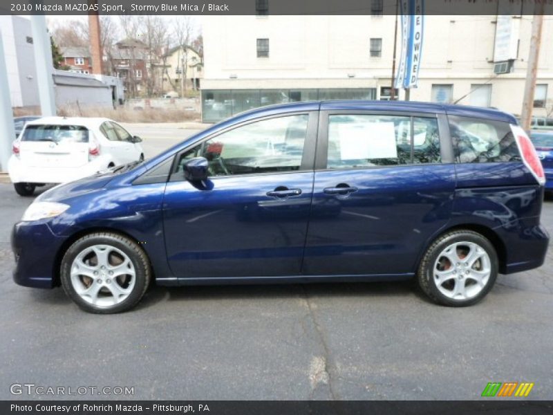 Stormy Blue Mica / Black 2010 Mazda MAZDA5 Sport