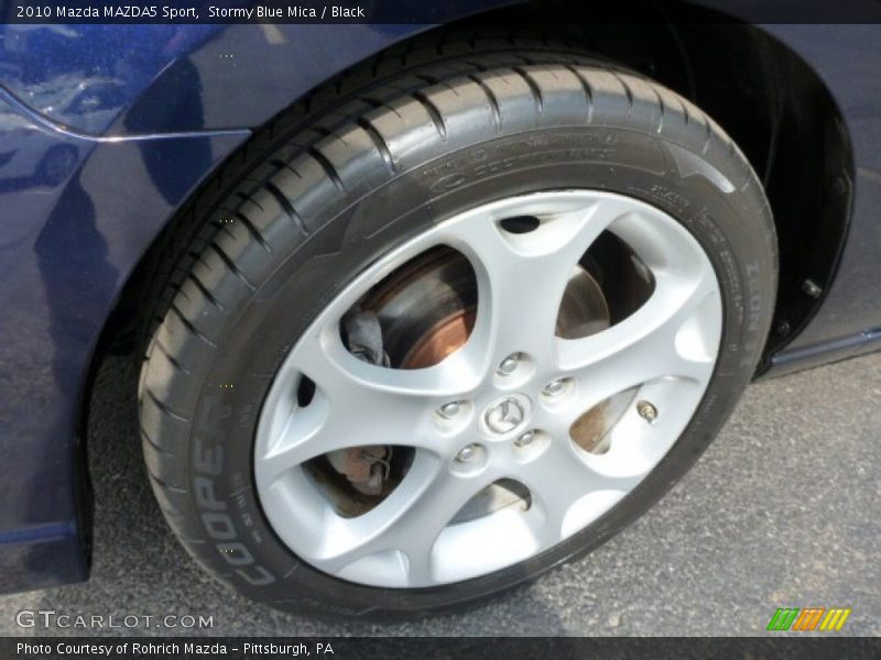 Stormy Blue Mica / Black 2010 Mazda MAZDA5 Sport