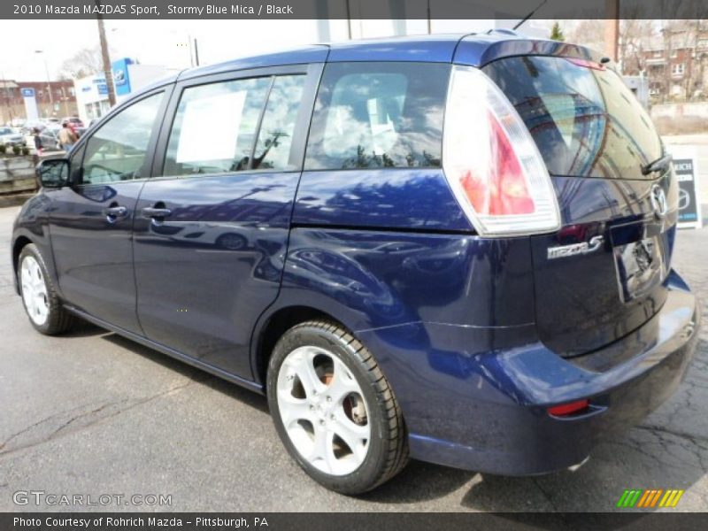 Stormy Blue Mica / Black 2010 Mazda MAZDA5 Sport