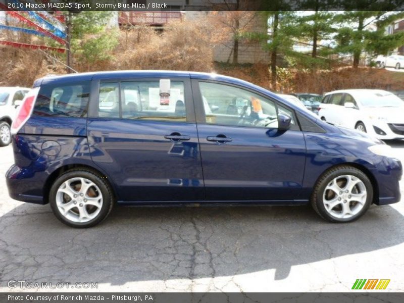 Stormy Blue Mica / Black 2010 Mazda MAZDA5 Sport