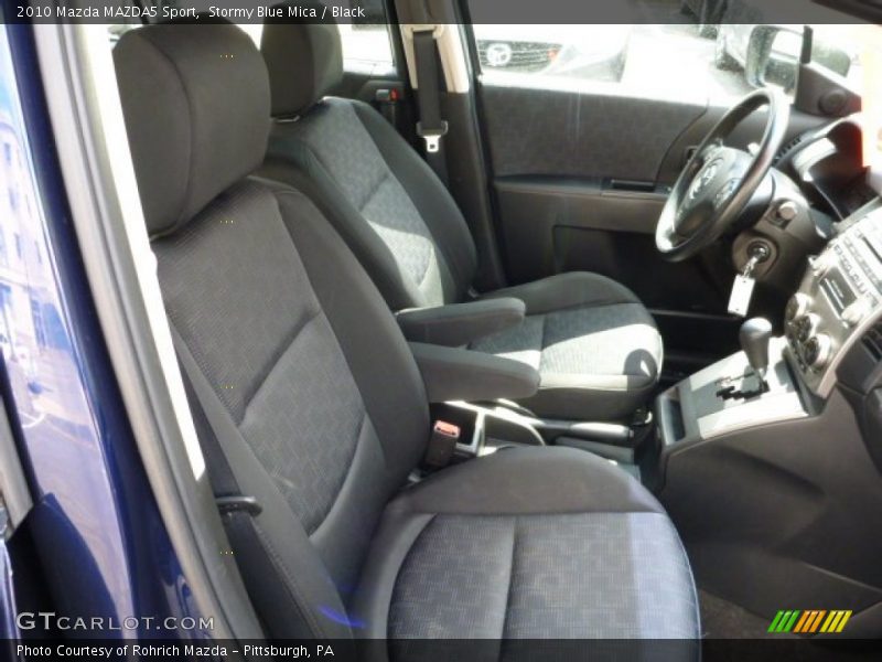 Stormy Blue Mica / Black 2010 Mazda MAZDA5 Sport