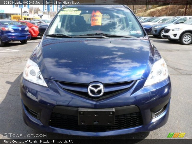 Stormy Blue Mica / Black 2010 Mazda MAZDA5 Sport