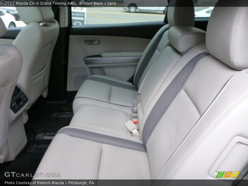 Brilliant Black / Sand 2012 Mazda CX-9 Grand Touring AWD