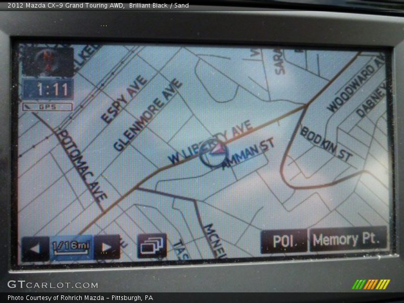 Brilliant Black / Sand 2012 Mazda CX-9 Grand Touring AWD