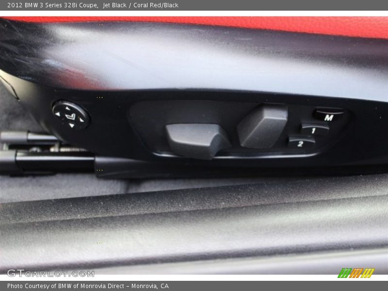 Jet Black / Coral Red/Black 2012 BMW 3 Series 328i Coupe