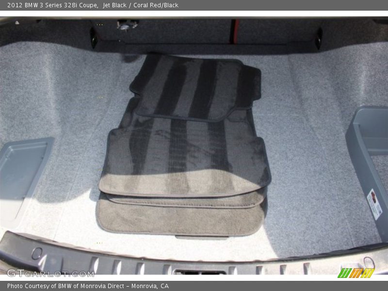 Jet Black / Coral Red/Black 2012 BMW 3 Series 328i Coupe