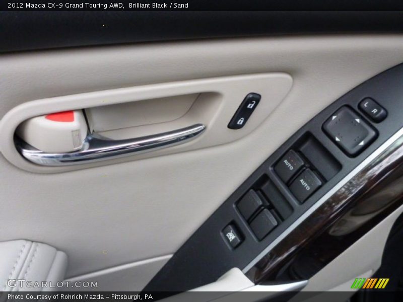Brilliant Black / Sand 2012 Mazda CX-9 Grand Touring AWD