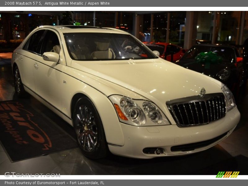 Antigua White Metallic / Aspen White 2008 Maybach 57 S