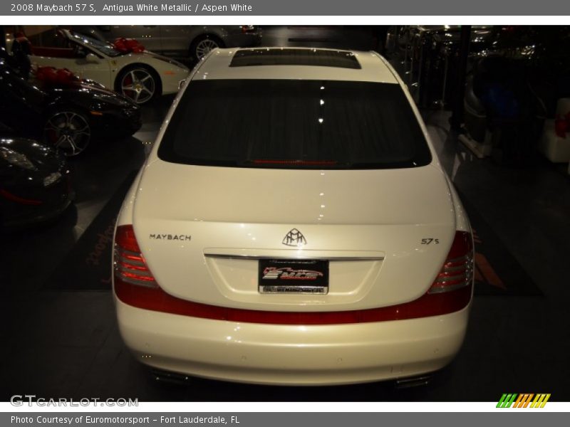 Antigua White Metallic / Aspen White 2008 Maybach 57 S