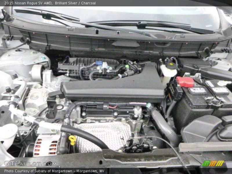 Brilliant Silver / Charcoal 2015 Nissan Rogue SV AWD