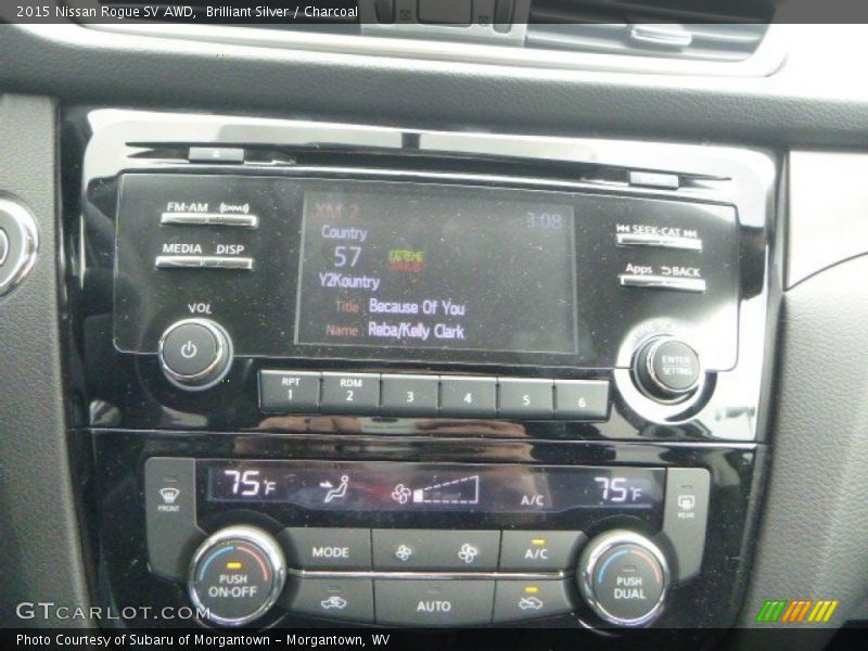 Brilliant Silver / Charcoal 2015 Nissan Rogue SV AWD