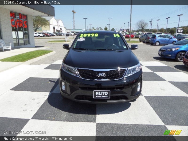 Ebony Black / Gray 2014 Kia Sorento LX