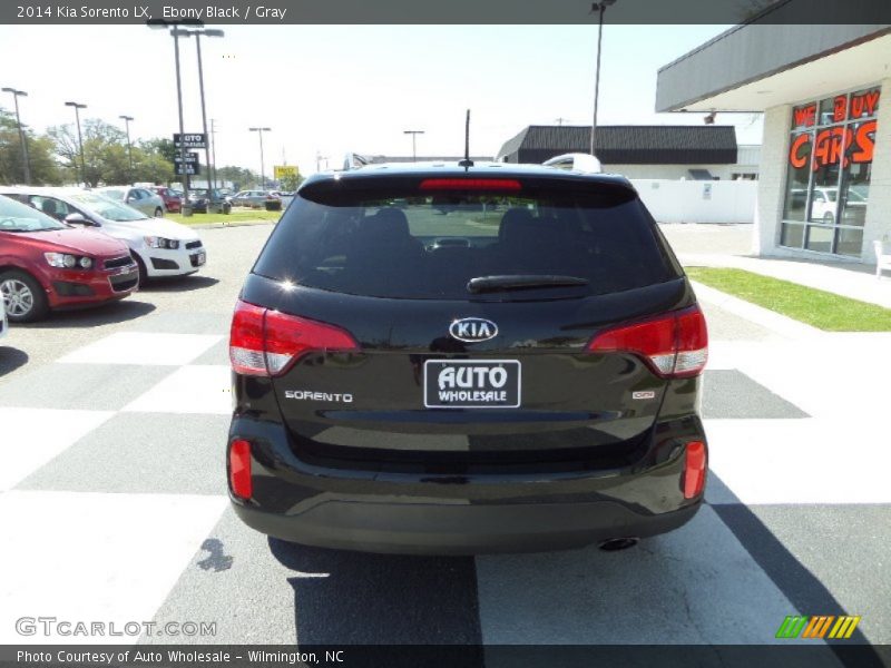 Ebony Black / Gray 2014 Kia Sorento LX