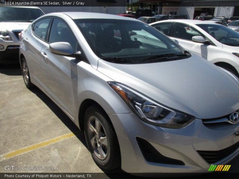 Silver / Gray 2014 Hyundai Elantra SE Sedan