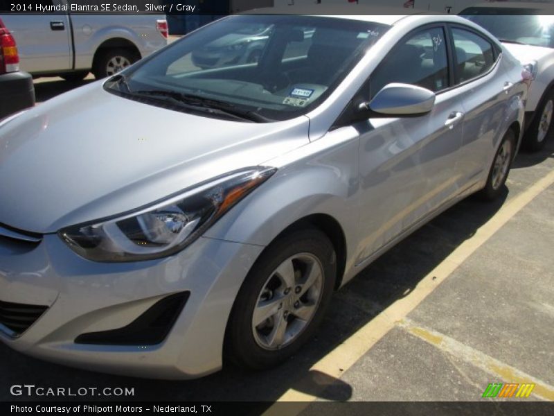 Silver / Gray 2014 Hyundai Elantra SE Sedan