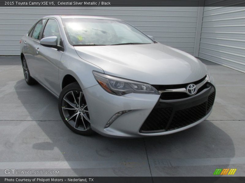 Celestial Silver Metallic / Black 2015 Toyota Camry XSE V6