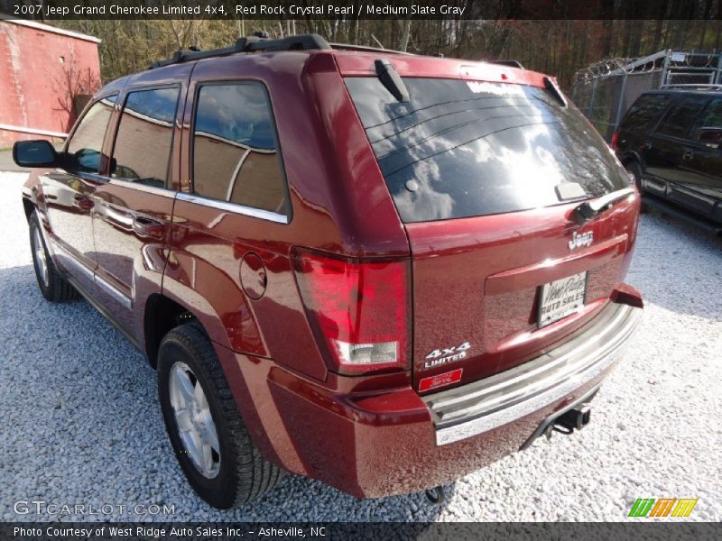 Red Rock Crystal Pearl / Medium Slate Gray 2007 Jeep Grand Cherokee Limited 4x4
